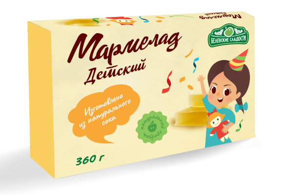 №2 Мармелад  "Детский" белевский 360г   в Курске