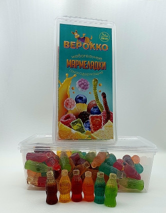 №2 Жевательный мармелад Бутылочки МИКС, 250г      в Курске