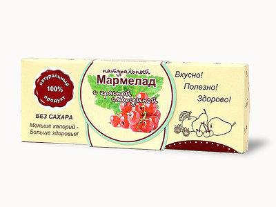 №2 Мармелад натуральный "Красная смородина" 140г в Курске
