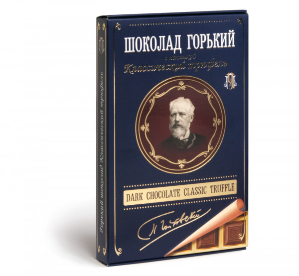 №1 Фабрика Томер  Горький шоколад ТРЮФЕЛЬ классический (Чайковский), 112г в Курске