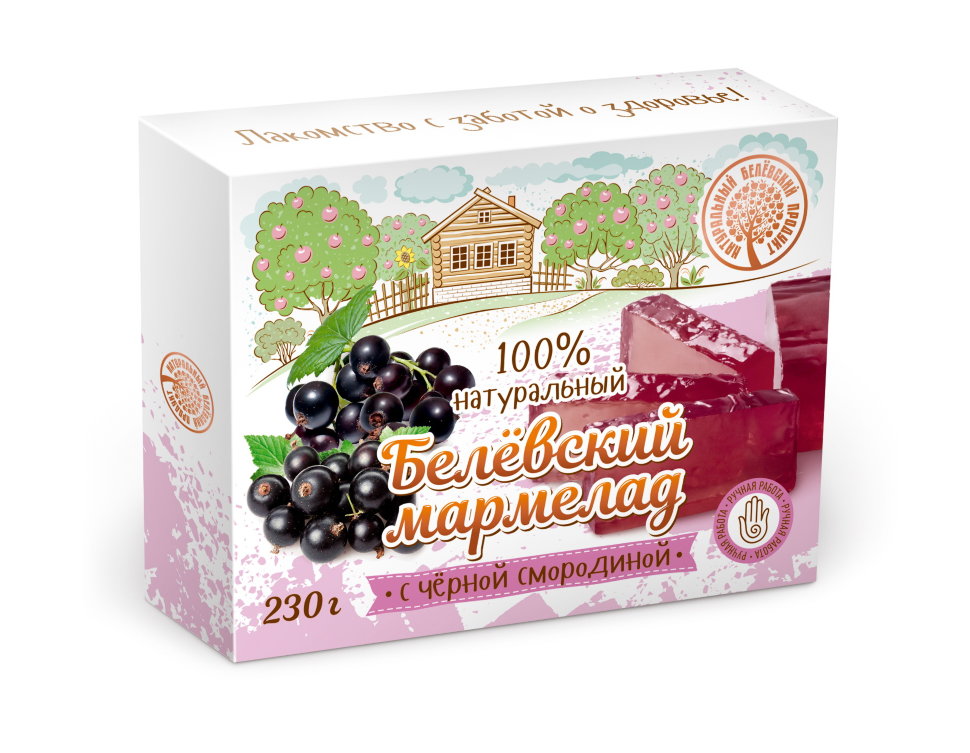  Мармелад белевский "Черная смородина" 230г в Курске